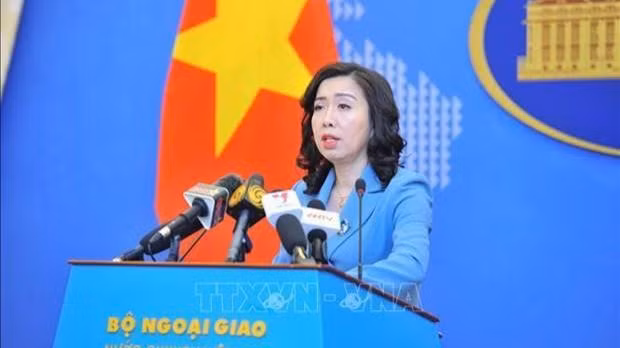 La porte-parole du ministère des Affaires étrangères Le Thi Thu Hang. Photo : VNA
