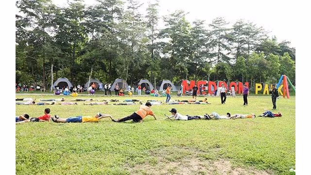 Activités au Parc. Photo : MEDDOM.