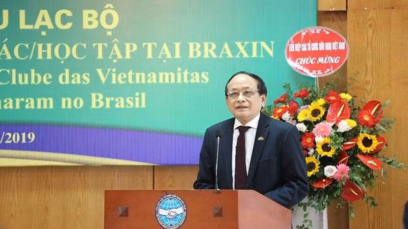 Nguyên Van Kiên, vice-président de l’Association d’amitié et de coopération Vietnam — Brésil et ancien ambassadeur du Vietnam au Brésil.Photo:thoidai.com.vn
