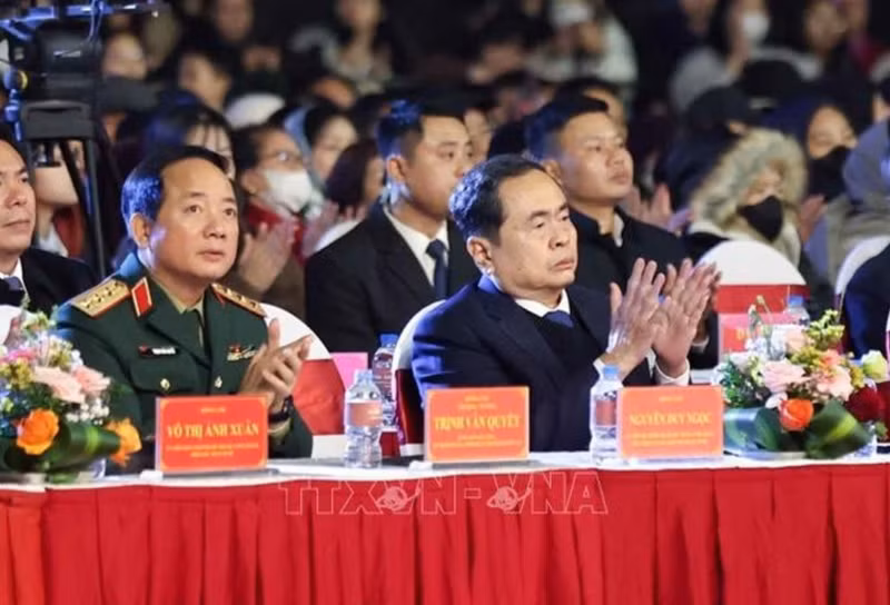 Le président de l’Assemblée nationale (AN), Trân Thanh Mân à l'événement. Photo: VNA