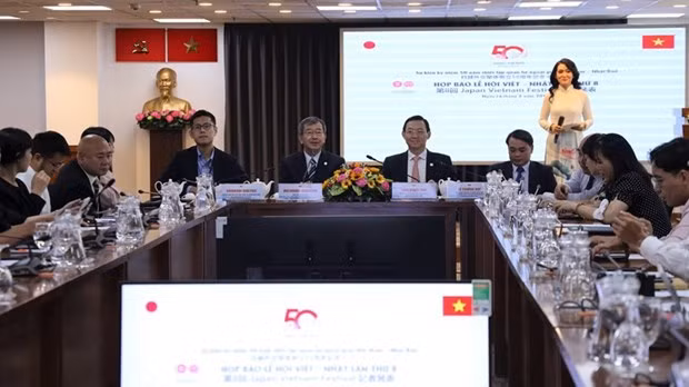Des délégués au point presse tenu le 16 février. Photo : ttbc-hcm.gov.vn