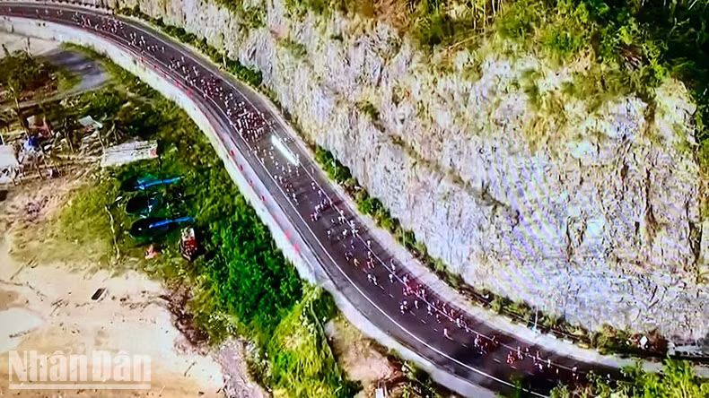 Les routes magnifiques de l'île de Cat Bà. Photo: nhandan.vn