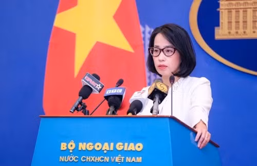 La porte-parole du ministère vietnamien des Affaires étrangères, Pham Thu Hang. Photo : VOV.