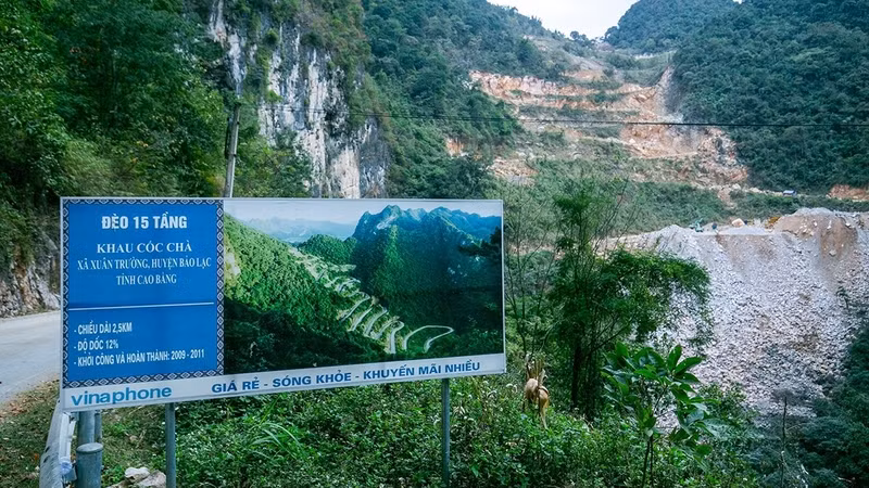 Le Col de Khau Côc Chà dans la province de Cao Bang. Photo : VOV.