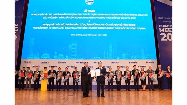 Binh Duong a remis des décisions d'investissement à plusieurs entreprises entreprises au Forum Horasis
