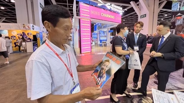 Le pavillon du Vietnam au Salon international du voyage de Hong Kong 2023 (ITE-2023). Photo : VNA.