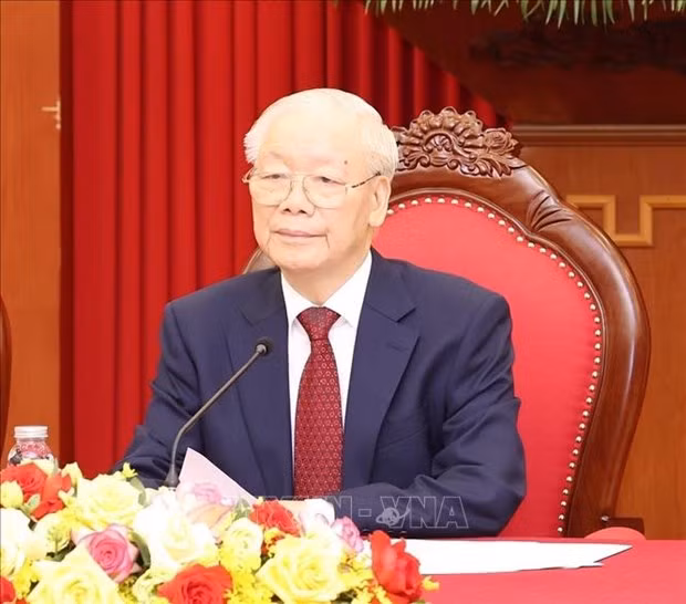 Le Secrétaire général du Parti communiste du Vietnam, Nguyên Phu Trong. Photo : VNA.