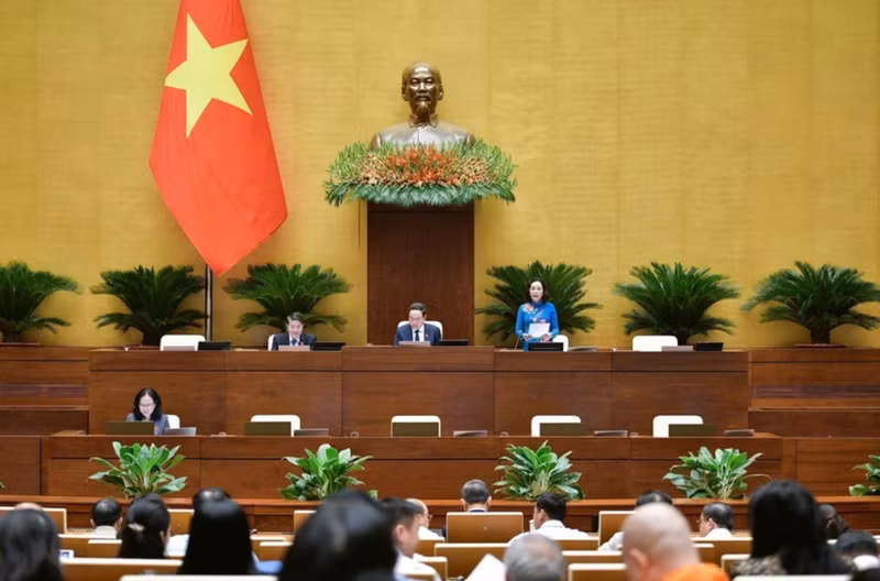 Députés lors de la 8e session de l'Assemblée nationale. Photo : VNA.