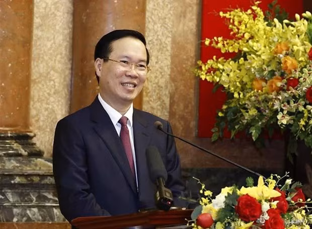 Le nouveau Président vietnamien Vo Van Thuong. Photo : VNA.