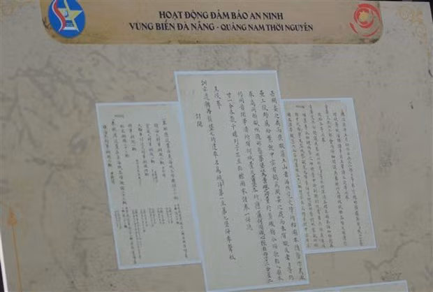 Exposition sur Dà Nang à travers les “châu ban” de la dynastie des Nguyên. Photo : VNA.