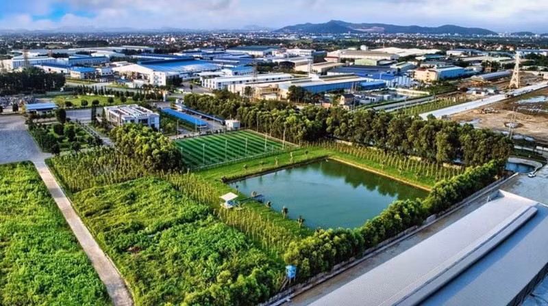 Le Parc industriel vert de Nam Cau Kien dans la commune de Kien Bai, district de Thuy Nguyen, ville de Hai Phong (au nord). Photo: NDEL