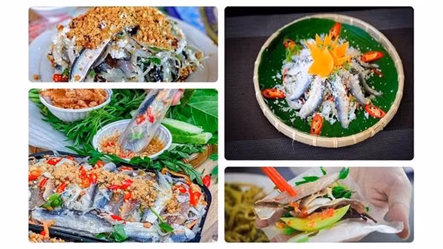Gỏi cá trích (plat de hareng cru) de Phu Quôc (province de Kien Giang). Photo: CPV