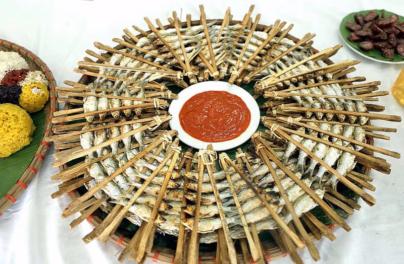 Le poisson grillé de Pác Ngòi. Photo: hanoimoi.vn