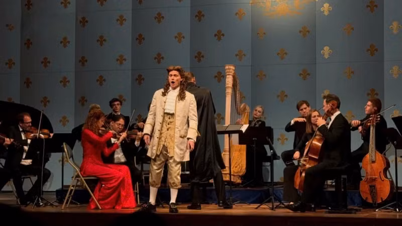 Les artistes de l'Opéra de Versailles se produisent au Concert d'automne France-Vietnam. Photo : VOV.