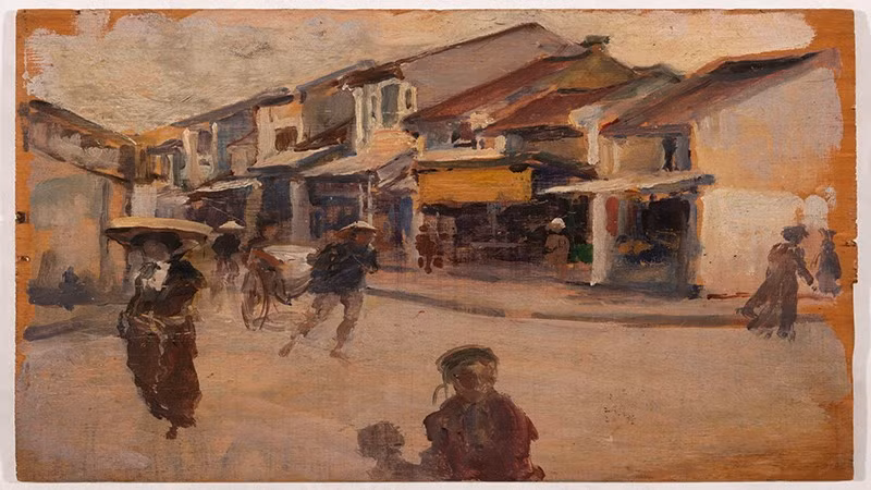 Un coin de Hanoï, une œuvre de Victor Tardieu. Photo : NDEL