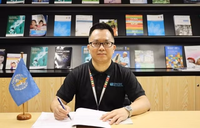 Le responsable du programme national sur le VIH, les drogues et les prisons, du bureau de l'ONUDC au Vietnam, Nguyên Thanh Cuong. Photo : VGP.