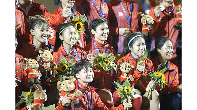 Les filles d’or du Vietnam. Photo : plo.vn