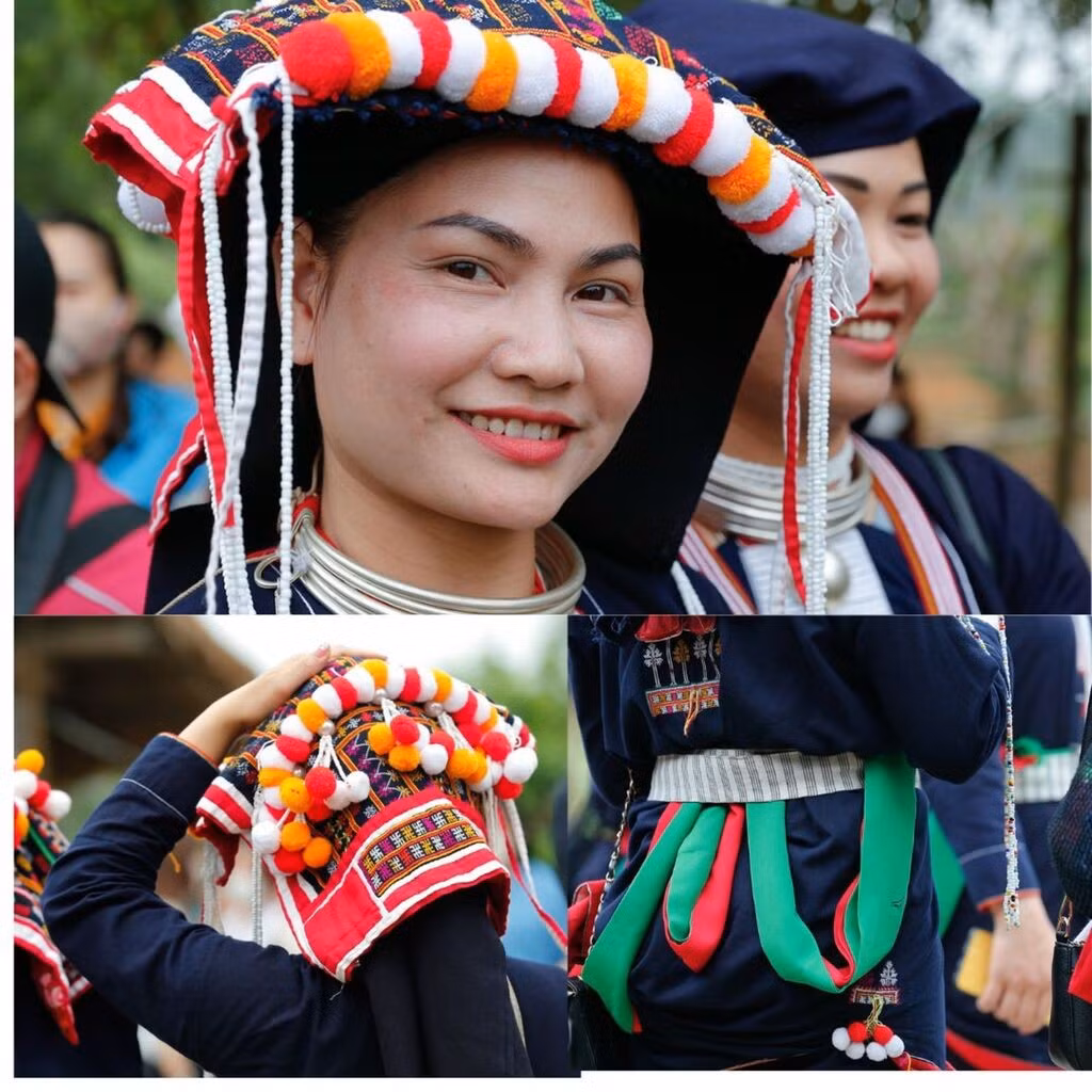 La tenue vestimentaire du Dao quân chet laisse une impression durable avec ses teintes indigo profondes et ses techniques de broderie complexes.