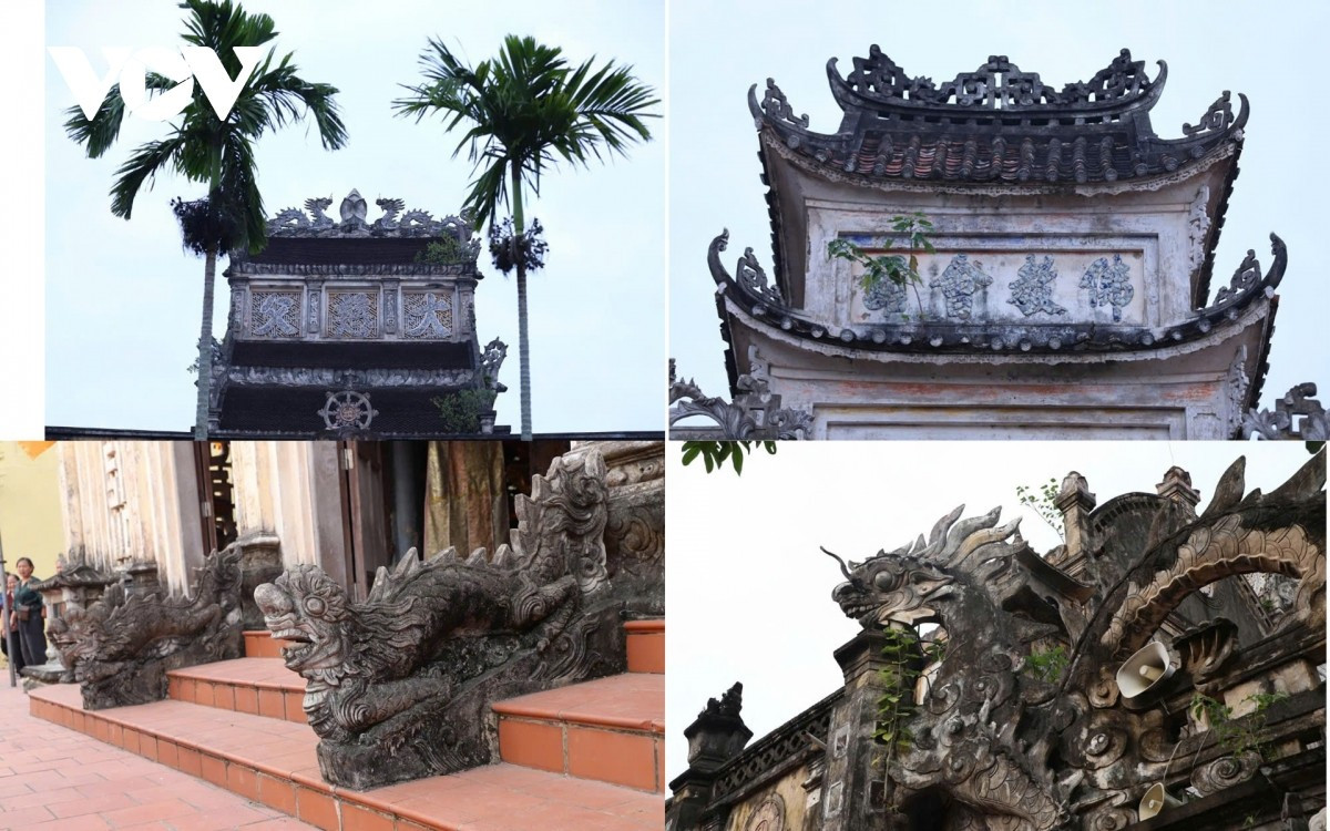 La pagode présente de nombreux motifs uniques. Photo : VOV