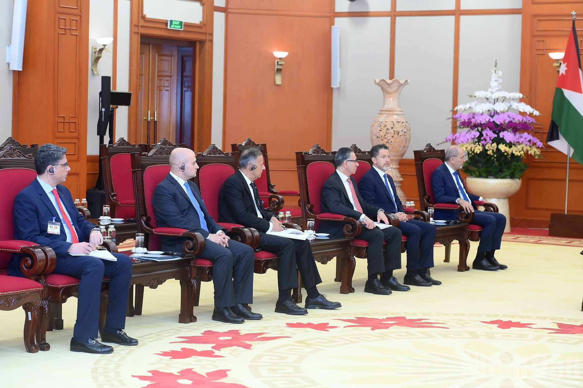 Les délégués jordaniens lors de la rencontre. Photo : Dang Khoa/NDEL