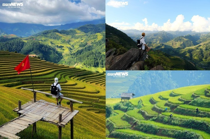 Les voyageurs choisissent souvent de loger chez l’habitant, partageant un repas de montagne: riz gluant cuit à la vapeur, poisson de ruisseau grillé, herbes sauvages, le tout accompagné d’un verre d’alcool de maïs parfumé. «Je suis venu plusieurs fois à Mù Cang Chai, mais ici, c’est différent. Pas de foule, pas de bruit; seulement le vent et les voix des moissonneurs… On se sent vraiment apaisé», raconte Nguyên Thành Trung, un visiteur venu de Hanoï.