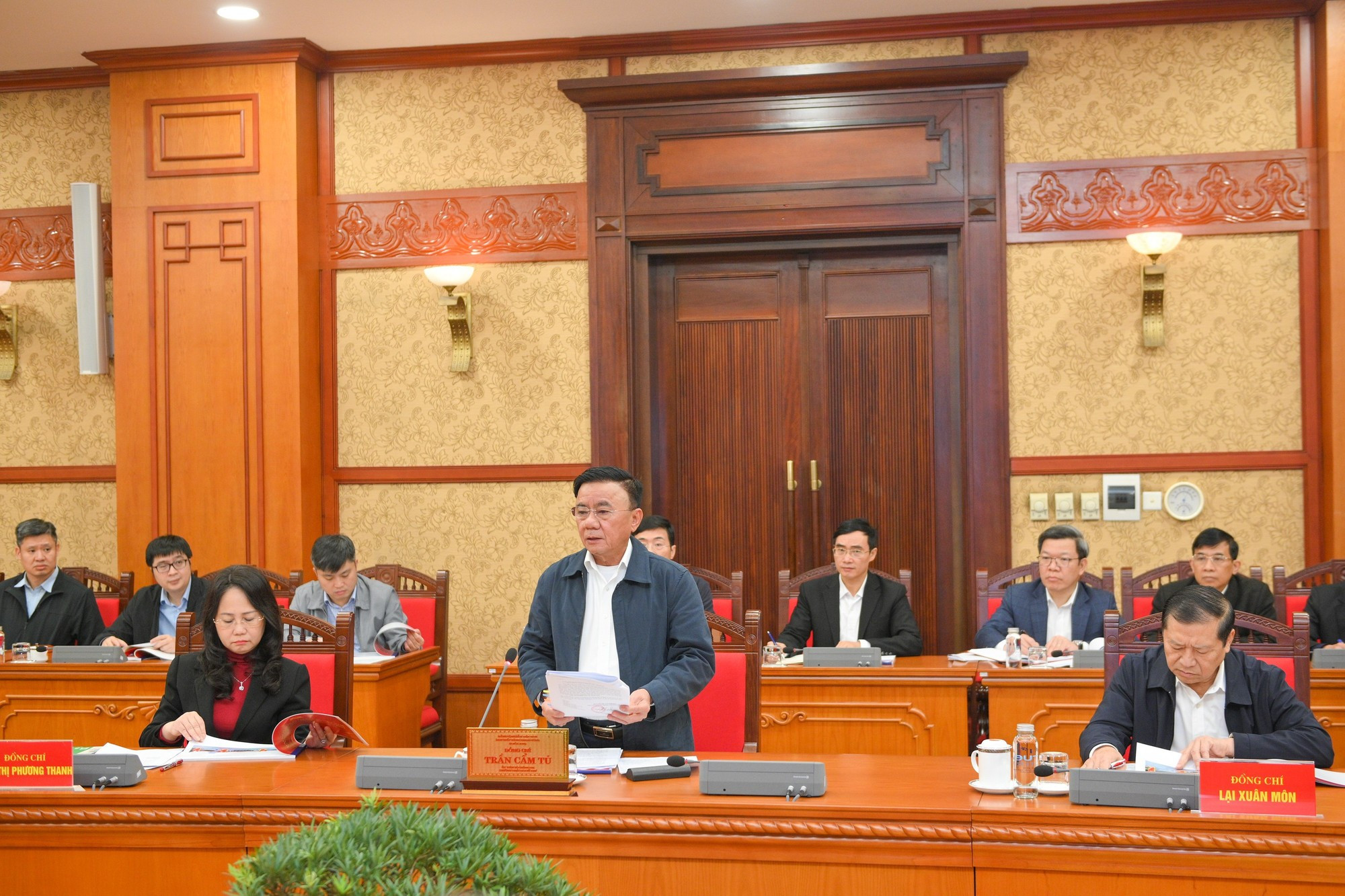 Tran Cam Tu a ordonné notamment une inspection au Centre national des conférences pour affiner les plans d&apos;aménagement. Photo : The Dai/NDEL