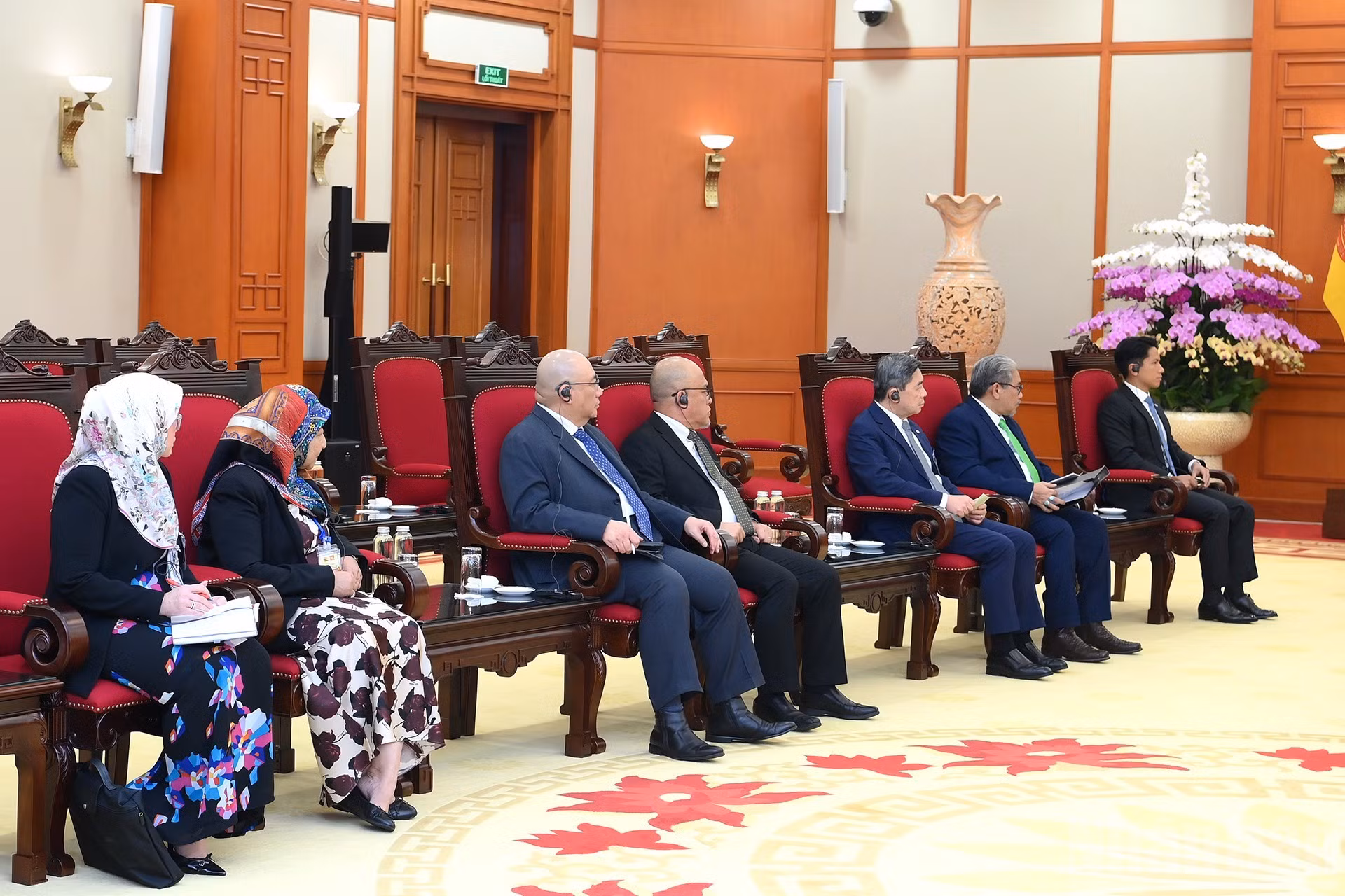 Les délégués brunéiens lors de la rencontre. Photo : Dang Khoa/NDEL