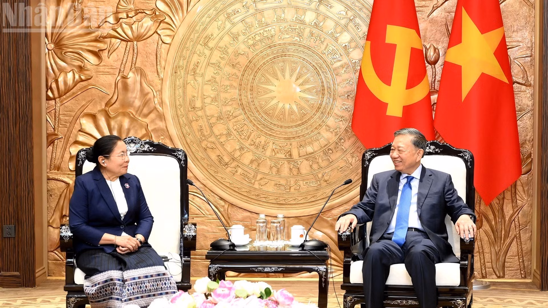 Le Vietnam et le Laos souhaitent renforcer leur coopération dans le travail d’organisation du Parti. Photo : Dang Khoa/NDEL.