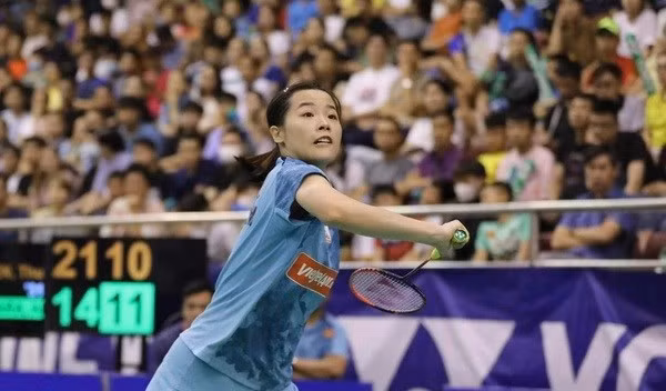La meilleure joueuse de badminton vietnamienne, Nguyen Thuy Linh. Photo . VNA