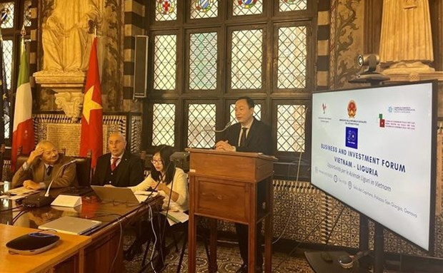 Forum des affaires et des investissements Vietnam - Ligurie. Photo : VNA.