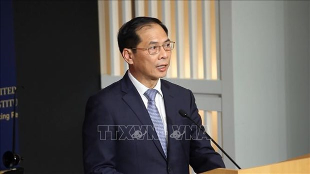 Le ministre vietnamien des Affaires étrangères, Bùi Thanh Son. Photo : VNA.