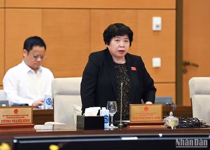 Nguyên Thuy Anh, présidente de la Commission des Affaires sociales de l’Assemblée nationale. Photo : nhandan.vn