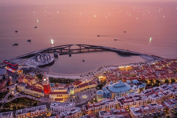 Sunset Town, un complexe de divertissement et de villégiature développé par Sun Group. Photo : VNA