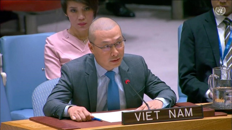 Le ministre-conseiller Nguyen Hoang Nguyen, représentant permanent adjoint du Vietnam auprès des Nations Unies. Photo : VNA.