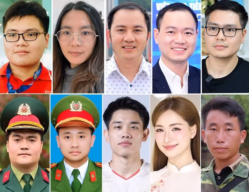 Dix jeunes Vietnamiens exemplaires de 2025. Photo : vietnamnet.vn