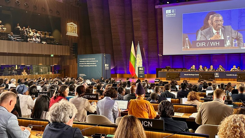 Panorama de la 47e session du Comité du patrimoine mondial de l’UNESCO. Photo : VNA.