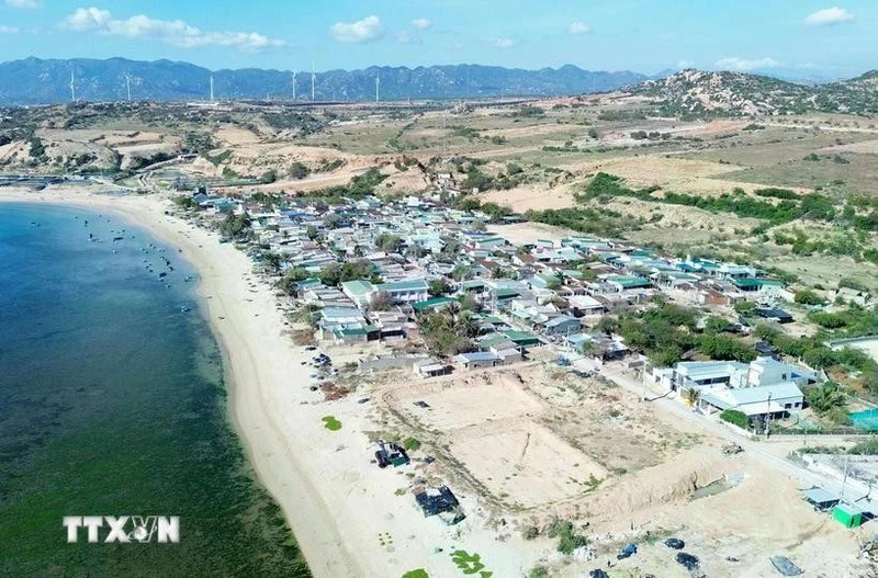 La centrale nucléaire Ninh Thuan 1 devrait être construit dans le village de Vinh Truong, commune de Phuoc Dinh, district de Thuan Nam. Photo : VNA.
