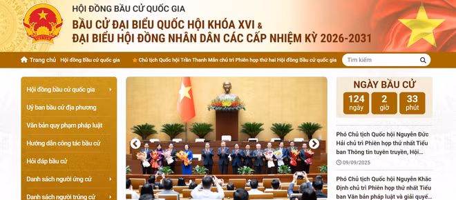 Ce portail, accessible à l'adresse http://hoidongbaucu.quochoi.vn.