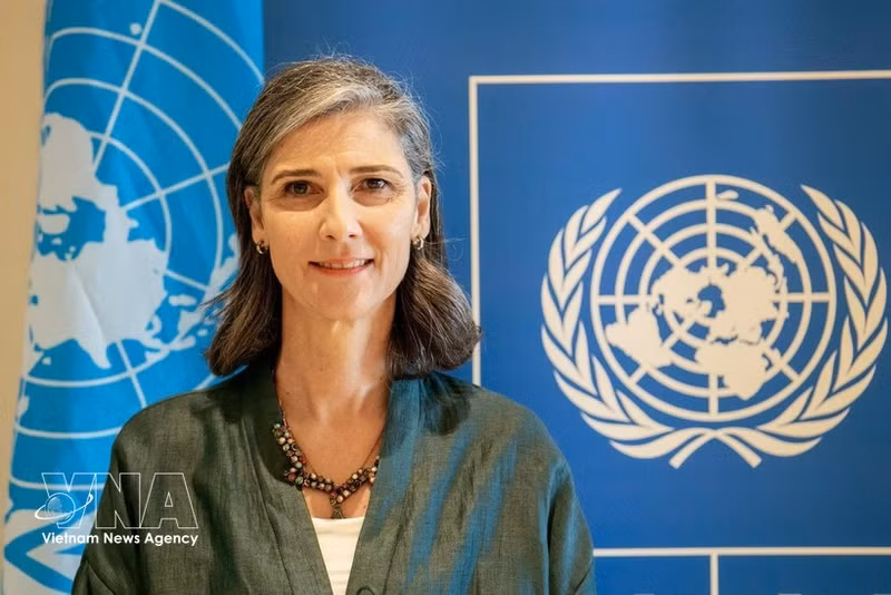 La représentante résidente du Programme des Nations Unies pour le développement (PNUD) au Vietnam, Ramla Al Khalidi. Photo : VNA.