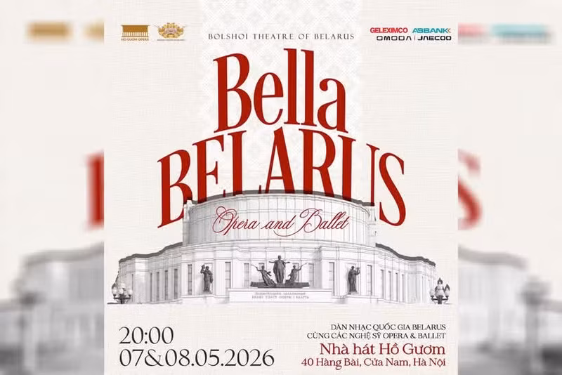 Le programme d’opéra-ballet "Bella Belarus : Chefs-d’œuvre de l’opéra et du ballet" se tiendra les 7 et 8 mai, à l’Opéra Ho Guom.