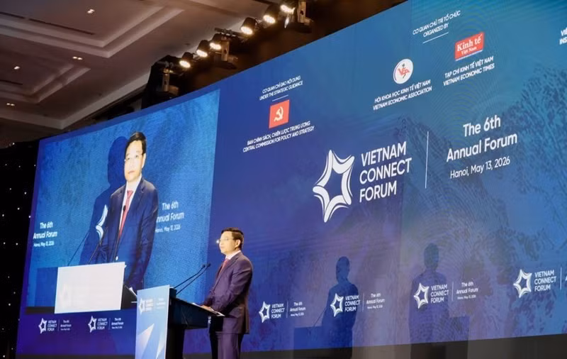 Le vice-Premier ministre Nguyên Van Thang lors du Forum Vietnam Connect 2026. Photo vneconomy.vn