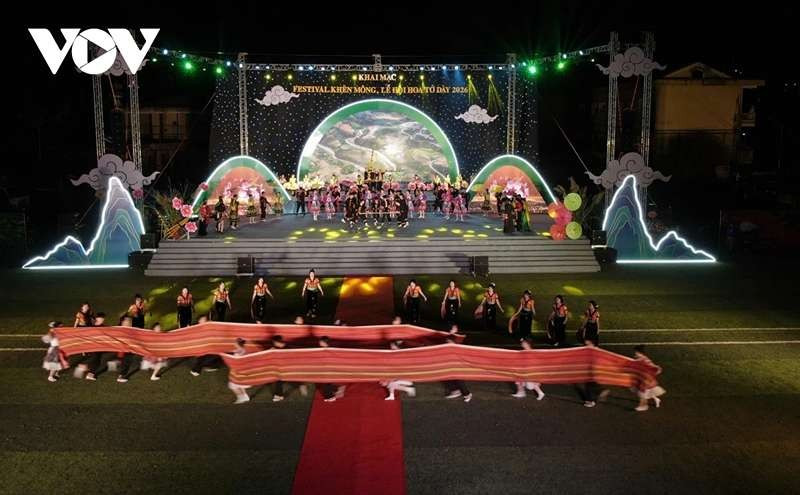 Les patrimoines culturels immatériels constituent ces derniers temps des points forts des activités touristiques de Lao Cai. Photo: VOV