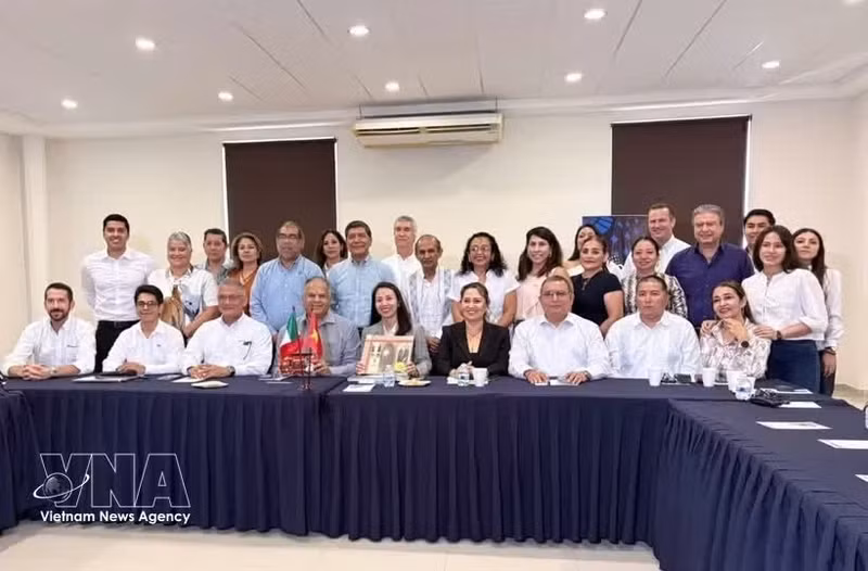 Séminaire de mise en relation entre des entreprises vietnamiennes et celles de l'État de Veracruz. Photo : VNA.