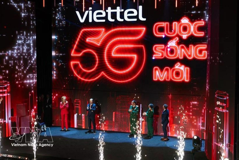 Viettel est le premier opérateur à proposer des services de réseau 5G au Vietnam. Photo : Vietnam+
