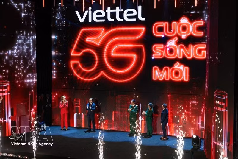 Viettel est le premier opérateur à proposer des services de réseau 5G au Vietnam. Photo : Vietnam+