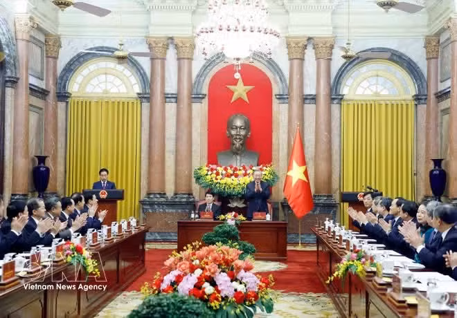 Lors de la cérémonie. Photo : VNA.