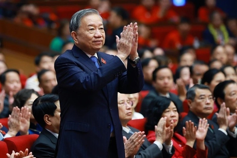 Le secrétaire général Tô Lâm au XIᵉ Congrès national d'émulation patriotique. Photo: VNA