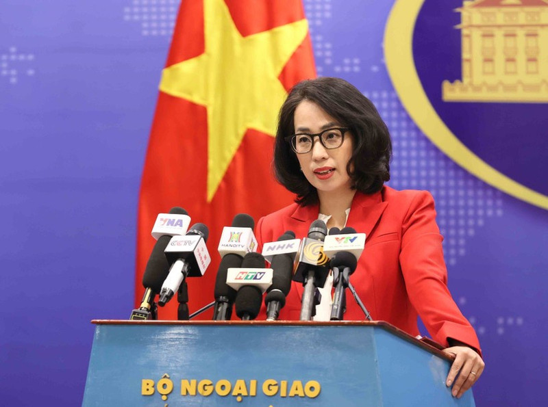 La porte-parole du ministère vietnamien des Affaires étrangères, Pham Thu Hang. Photo : VNA.