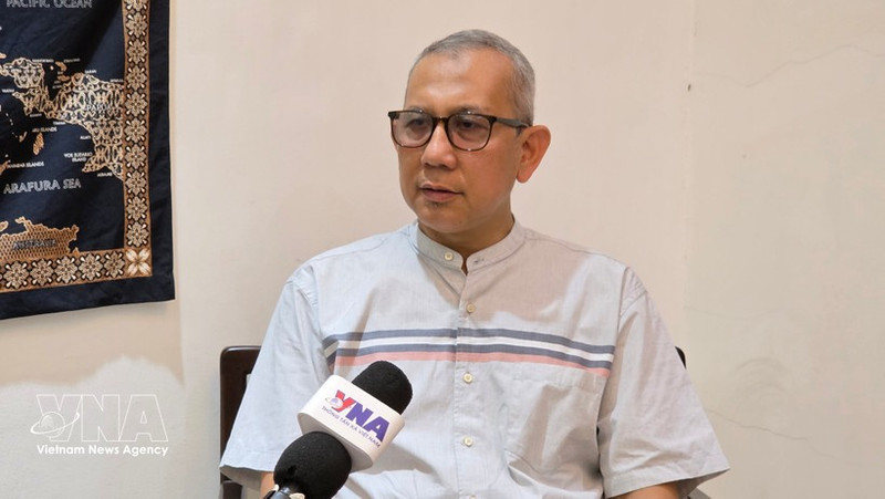 Beni Sukadis, coordinateur principal à l'Institut indonésien d'études sur la défense et les stratégies. Photo : VNA.