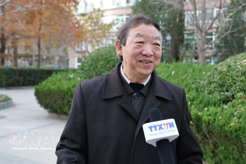 Le professeur Zhu Zhenming, de l'Institut de recherche sur l'Asie du Sud et l'Asie du Sud-Est. Photo : VNA.